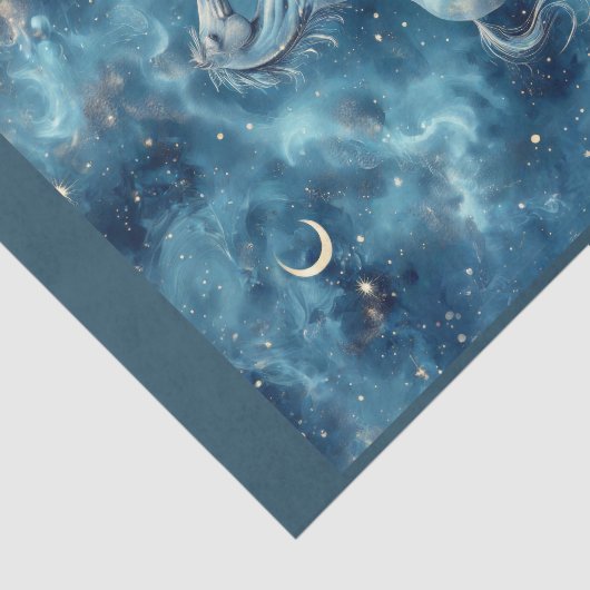 Papier Mousseline Cheval céleste dans l'espace (Détail)