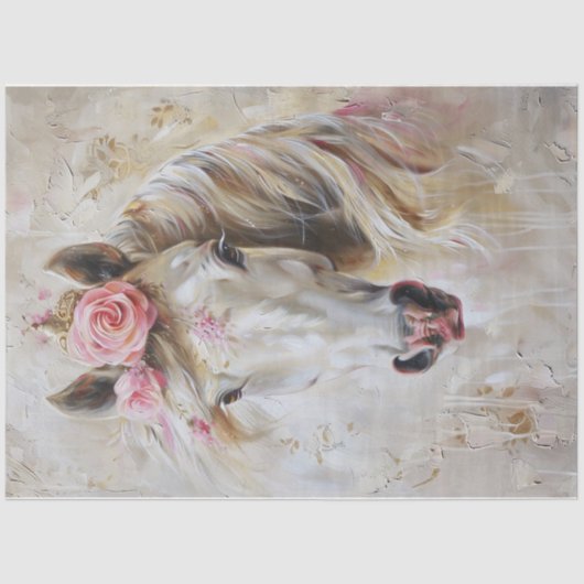 Papier Mousseline Cheval céleste quatre (Recto)