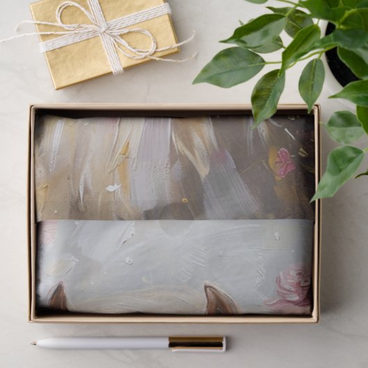 Papier Mousseline Cheval Céleste Trois (Cadeau)