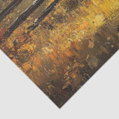 Papier Mousseline Cheval dans le champ Heure d'or Découpage (Détail)