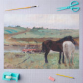 Papier Mousseline Cheval dans un pré, Edgar Degas (Artisanat)