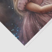 Papier Mousseline Cheval de cascade enchantée et Princesse Decoupage (Détail)