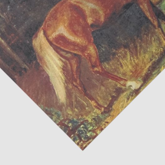 Papier Mousseline Cheval de châtaigne (Détail)