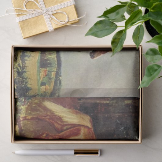 Papier Mousseline Cheval de châtaigne (Cadeau)