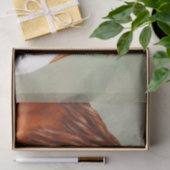 Papier Mousseline Cheval de châtaignes Morgan (Cadeau)