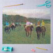 Papier Mousseline Cheval de course Longchamp, Edgar Degas (Artisanat)