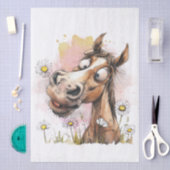 Papier Mousseline Cheval de dessin animé (Artisanat)