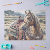 Papier Mousseline Cheval de l'Ouest (Artisanat)