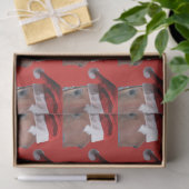 Papier Mousseline Cheval de Noël du Père Noël (Cadeau)