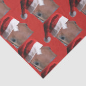 Papier Mousseline Cheval de Noël du Père Noël (Détail)