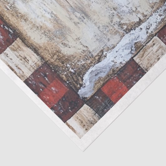 Papier Mousseline Cheval de Noël primitif (Détail)