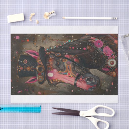 Papier Mousseline Cheval de vapeur (Artisanat)