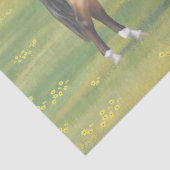 Papier Mousseline Cheval du Quartier des Dun Buckskin (Détail)