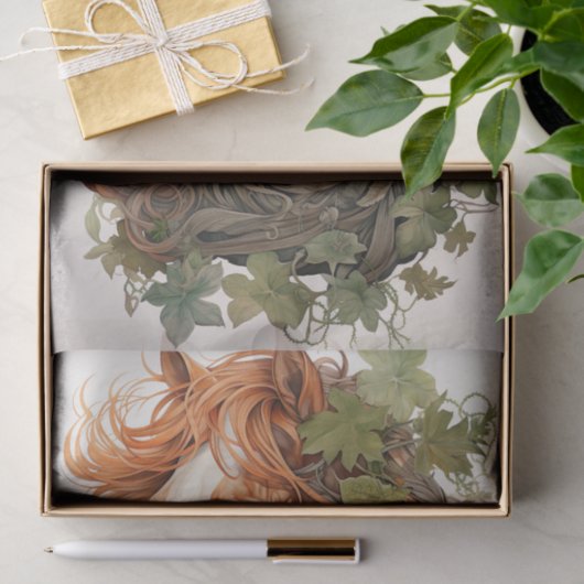 Papier Mousseline Cheval En Feuillet 2 Découpage (Cadeau)