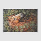 Papier Mousseline Cheval En Foliage 3 Papier Découpage (Recto)