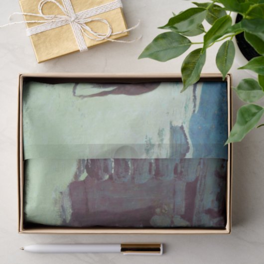 Papier Mousseline Cheval et Cowboy neige hivernale (Cadeau)