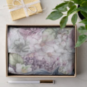 Papier Mousseline Cheval étonnant Gris Floral (Cadeau)