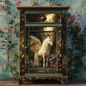 Papier Mousseline Cheval Fairy Imaginaire avec ailes multicolores