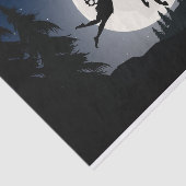Papier Mousseline Cheval Fée Silhouette Moon Forest Hill Découpage (Détail)