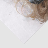 Papier Mousseline Cheval floral (Détail)