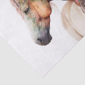 Papier Mousseline Cheval floral exceptionnel (Détail)