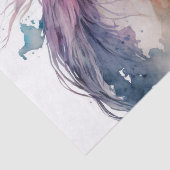 Papier Mousseline Cheval floral exceptionnel (Détail)