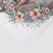 Papier Mousseline Cheval Floral III (Détail)