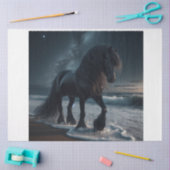 Papier Mousseline Cheval foncé (Artisanat)