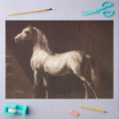 Papier Mousseline Cheval gris pomme (par Théodore Géricault) (Artisanat)