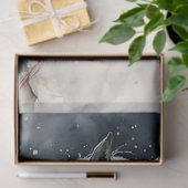 Papier Mousseline Cheval hiver Aquarelle de Noël (Cadeau)