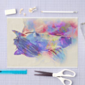 Papier Mousseline Cheval peint (Artisanat)