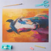 Papier Mousseline Cheval Pop Art Style peinture numérique Découpage (Artisanat)