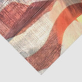 Papier Mousseline Cheval Rustic Barne drapeau américain (Détail)