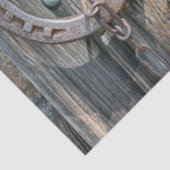 Papier Mousseline Cheval Saddle Horseshoe Rustique Western (Détail)