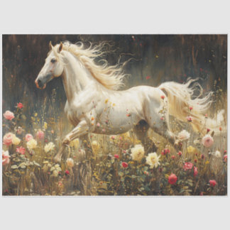 Papier Mousseline Cheval sauvage