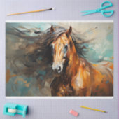 Papier Mousseline Cheval sauvage 3 papier découpage (Artisanat)