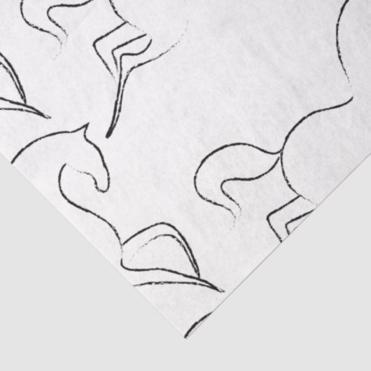 Papier Mousseline Cheval sauvage Thunder_Cove (Détail)