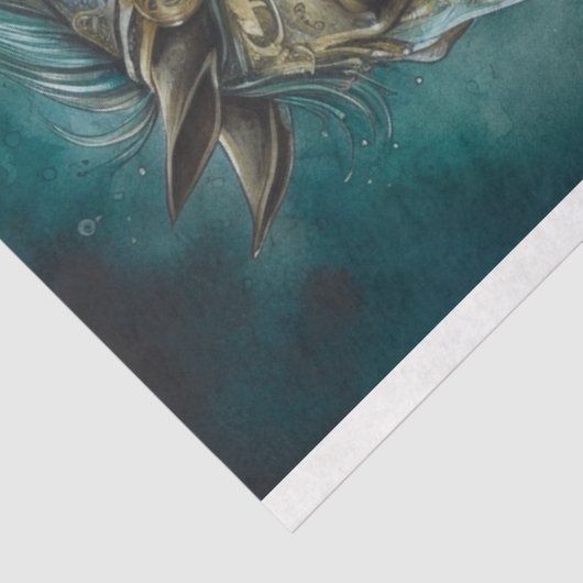 Papier Mousseline Cheval Steampunk 1 papier découpage (Détail)