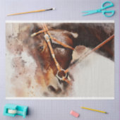 Papier Mousseline Cheval Western Decoupage Art (Artisanat)