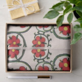 PAPIER MOUSSELINE CHEVALIER BLEU AVEC ROSES ROUGES MINIATURE MÉDIÉVA (Cadeau)