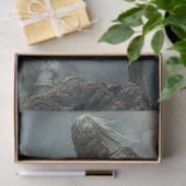 Papier Mousseline Chevalier de Découpage sur Cheval Blanc cavalier g (Cadeau)