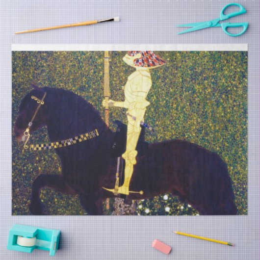 Papier Mousseline Chevalier d'or, Gustav Klimt (Artisanat)