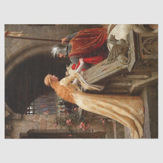 Papier Mousseline Chevalier et Dame (Recto)