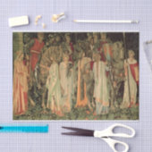 Papier Mousseline Chevaliers médiévaux de la Table Ronde (Artisanat)