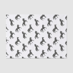 Papier Mousseline Chevaux