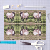 PAPIER MOUSSELINE CHEVAUX (Artisanat)