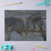 Papier Mousseline Chevaux (Artisanat)