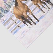 Papier Mousseline Chevaux Appaloosa En Peau De Bouche En Neige (Détail)