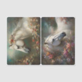 Papier Mousseline Chevaux blancs (Recto)