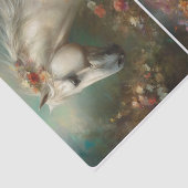 Papier Mousseline Chevaux blancs (Détail)